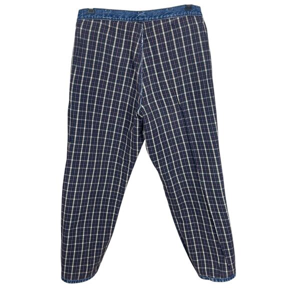 L.L. Bean Double L Plaid Flannel Lined Jeans Natural Fit Medium Wash Blue 35x30 - Picture 8 of 16